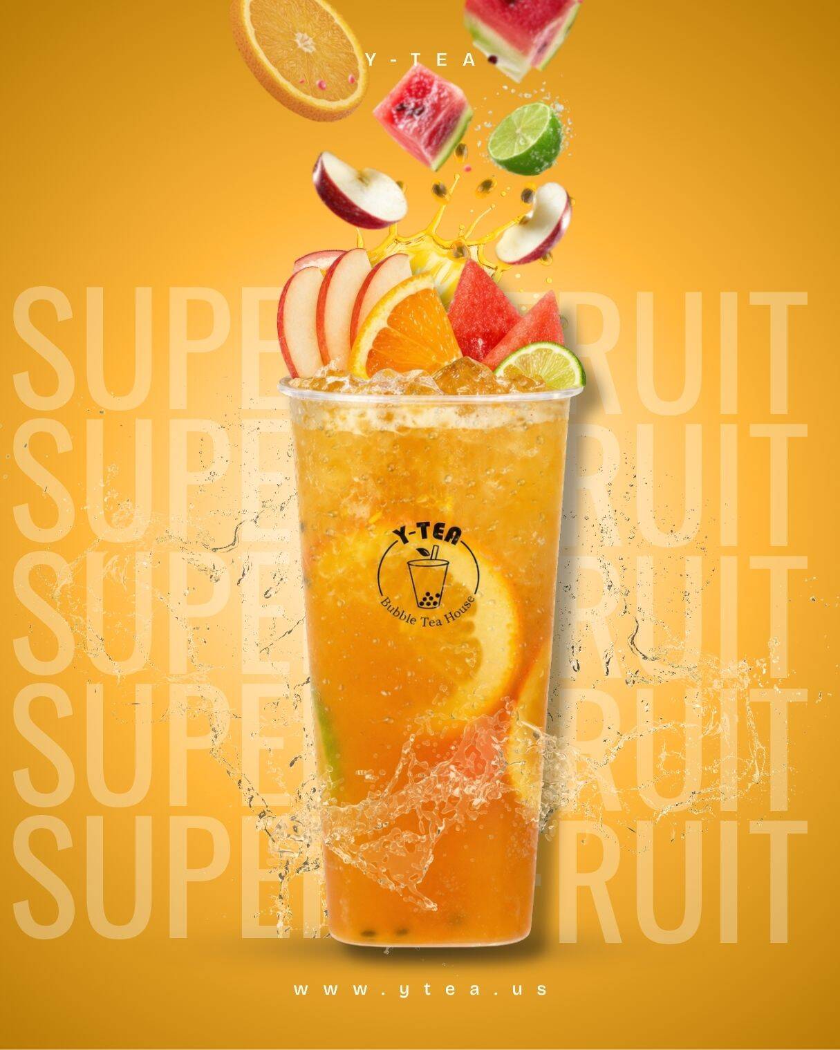 Super Fruit Cup (32oz) | Y-Tea, LLC